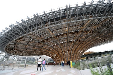 Expo's Sustainability Pavilion has opened to the public in Dubai. Chris Whiteoak / The National