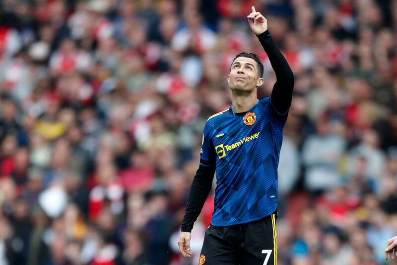 Ronaldo after scoring. AFP