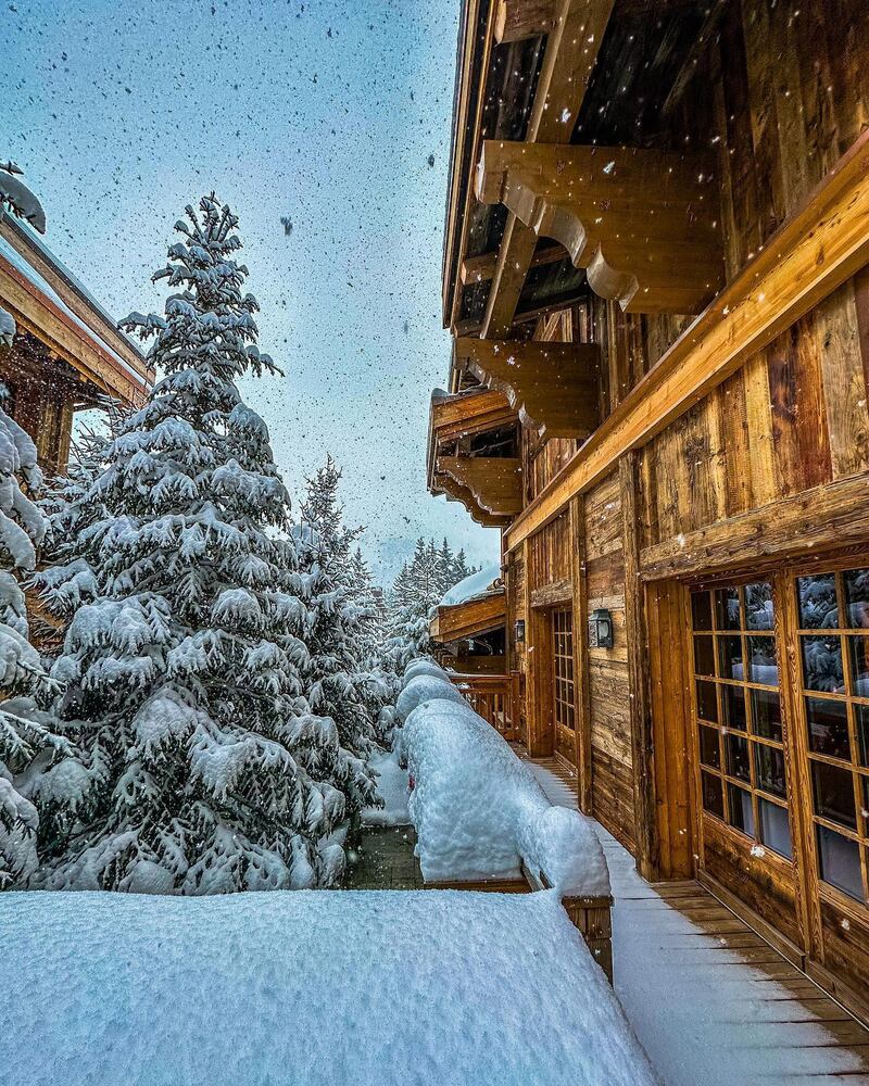 Snowy scenes shared by Sheikh Hamdan