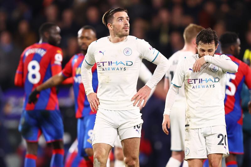 Monday, March 14: Crystal Palace 0 Manchester City 0. City missed the chance to go six points clear at the top after being held by a resilient Palace at Selhurst Park, despite Pep Guardiola's side having 74 per cent of the possession and 19 attempts on goal. Getty