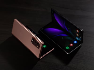 The Galaxy Z Fold2 will be available in Mystic Black and Mystic Bronze colours. Courtesy Samsung