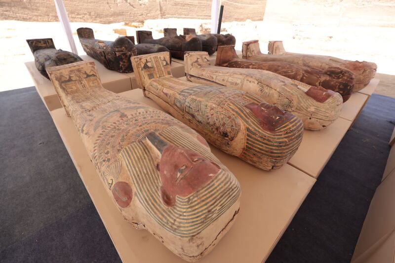 Recent discoveries at Saqqara, Egypt. Photo: Ali Abu Dashish
