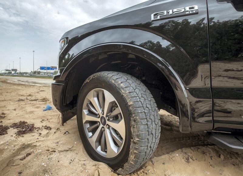 The 2018 Ford F-150 in Abu Dhabi. Leslie Pableo for The National