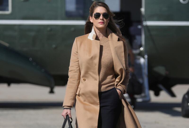 Hope Hicks, an advisor to US President Donald Trump, tested positive for Covid-19 on October 1. Reuters