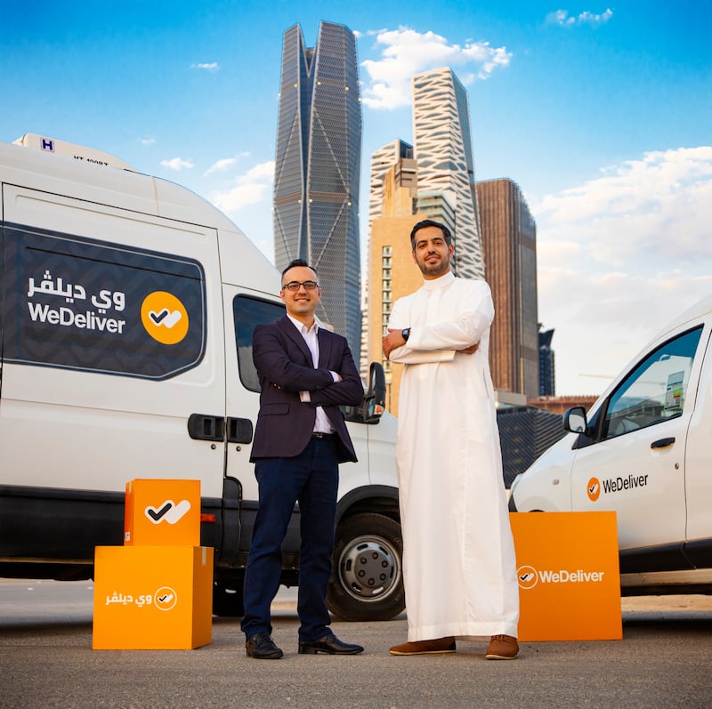 WeDeliver’s co-founders Ahmad Ramahi, left, and Mohammad Abu Kwaik.