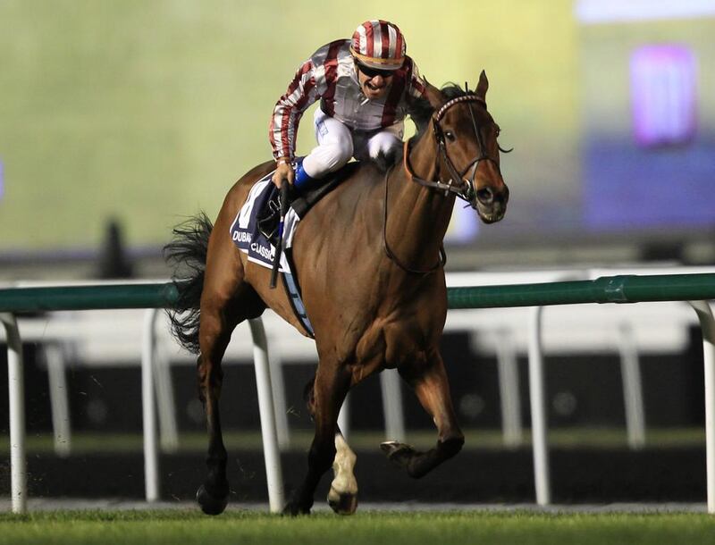 Cirrus des Aigles, in action in Dubai, won at Longchamp yesterday. Ahmed Jadallah / Reuters