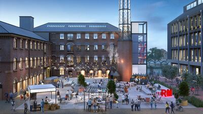 An artist's impression of the redeveloped Rutland Mills in Wakefield. Photo: Hawkins/Brown