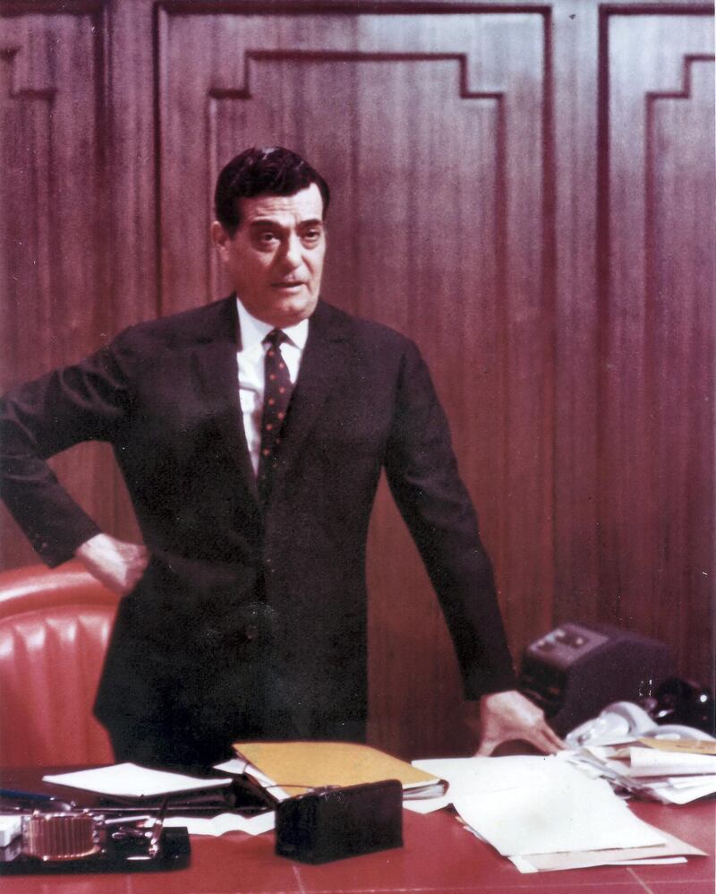 Yusuf Beidas at the Intra Bank headquarters on Abdulaziz street in the Hamra district of Beirut in the 1960s.