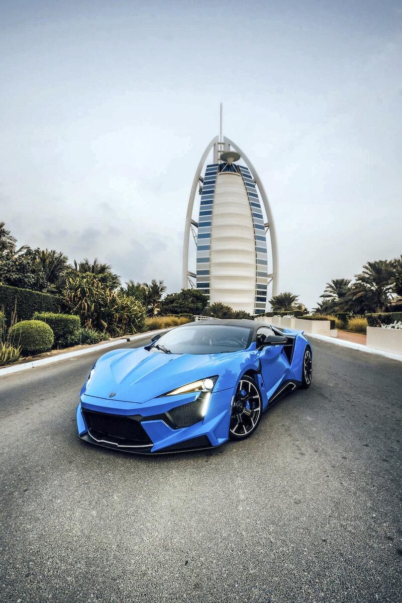 The Fenyr SuperSport on the streets of Dubai. Courtesy W Motors