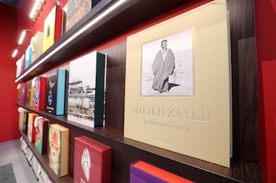 Assouline’s Sheikh Zayed: An Eternal Legacy book is now available at Mall of the Emirates. Chris Whiteoak / The National