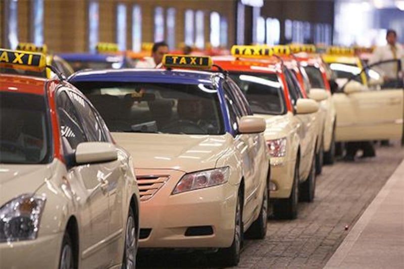 RTA taxis will deliver online shopping and groceries in Dubai in a bid to encourage people to stay at home amid the coronavirus pandemic. Pawan Singh / The National