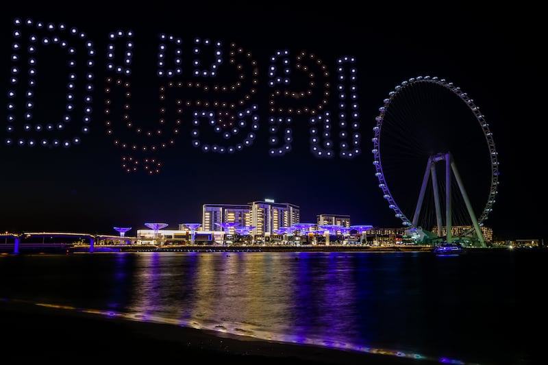 Dubai Shopping Festival features fireworks and drone shows. Photo: DFRE