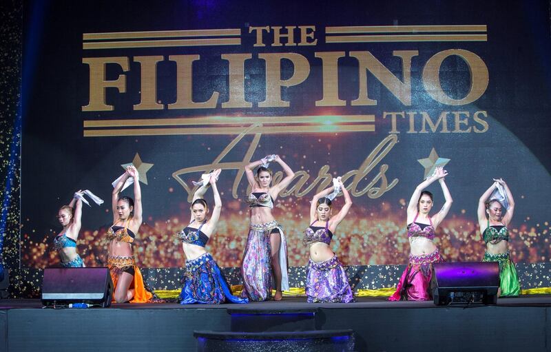 Dubai, United Arab Emirates-  Performers at the Filipino Times award at Sofitel at The Palm.  Ruel Pableo for The National