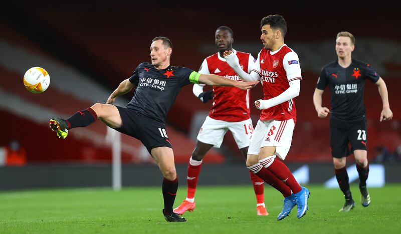 Jan Boril 5 - Struggled against Bukayo Saka and defended too passively. Saka was able to get into dangerous crossing areas too frequently and got in behind the defence for the best chance of the first half. Getty Images