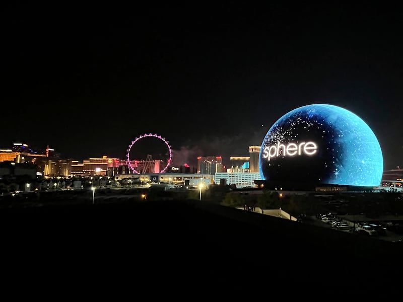 The Sphere at The Venetian Resort, former known as MSG Sphere, is located in Las Vegas. AP