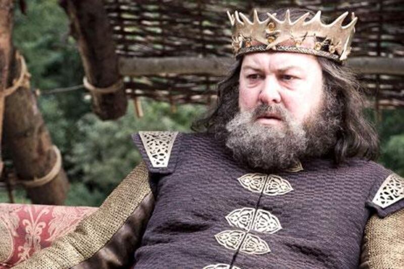 Mark Addy plays King Robert Baratheon.