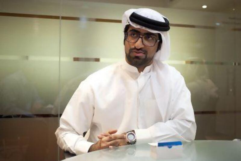 Mohammed Bin Neshooq, Associate Research Engineer of the DubaiSat Program, at the Emirates Institution for Advanced Science & Technology. Razan Alzayani / The National