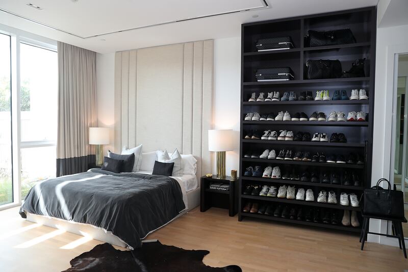 Ryan Almond's bedroom – and shoe collection
