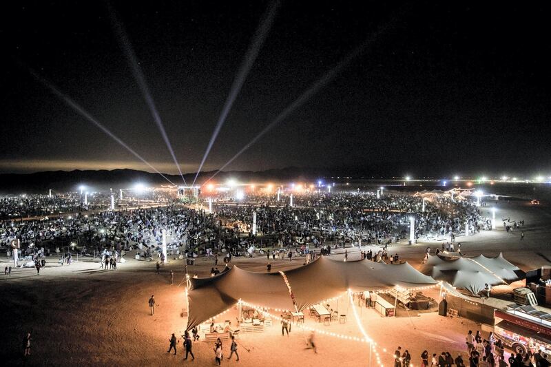 The Rise Festival is held in the Mojave Desert outside Las Vegas every October. Courtesy Rise