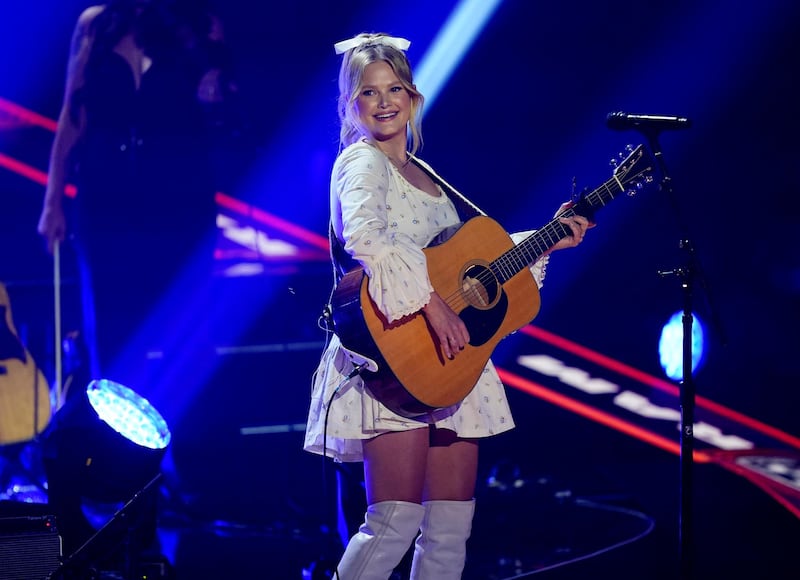 Hailey Whitters performs 'Fillin' My Cup' at the CMT Music Awards. AP