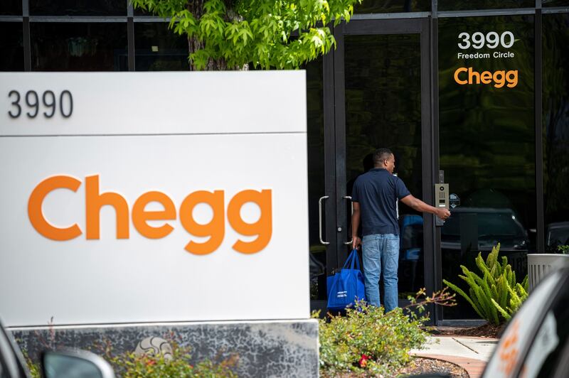 Education technology company Chegg says it remains positive about the effects of AI on its business. Bloomberg