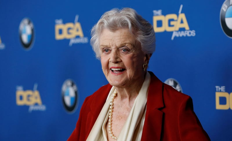 Lansbury poses at the 70th Annual DGA Awards in Beverly Hills, California. Reuters