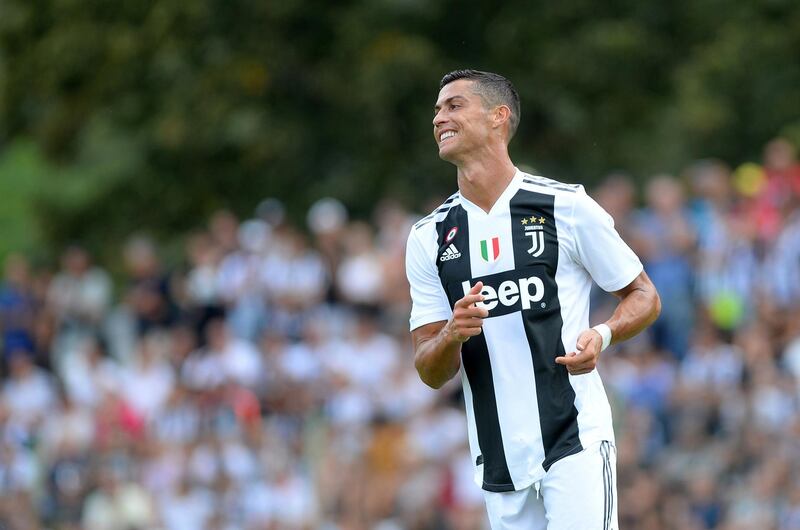 Ronaldo celebrates his goal. Reuters.