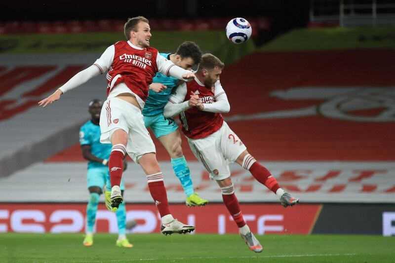 Rob Holding - 4: The centre back was turned easily by Mane and his lack of pace was evident. Could have done more to prevent the first goal. AFP