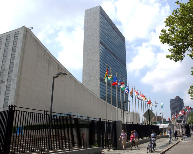Myanmar's junta and the Taliban are up against ambassadors appointed by the governments they ousted this year in rival claims for seats at the United Nations, whose headquarters in New York are pictured. AP