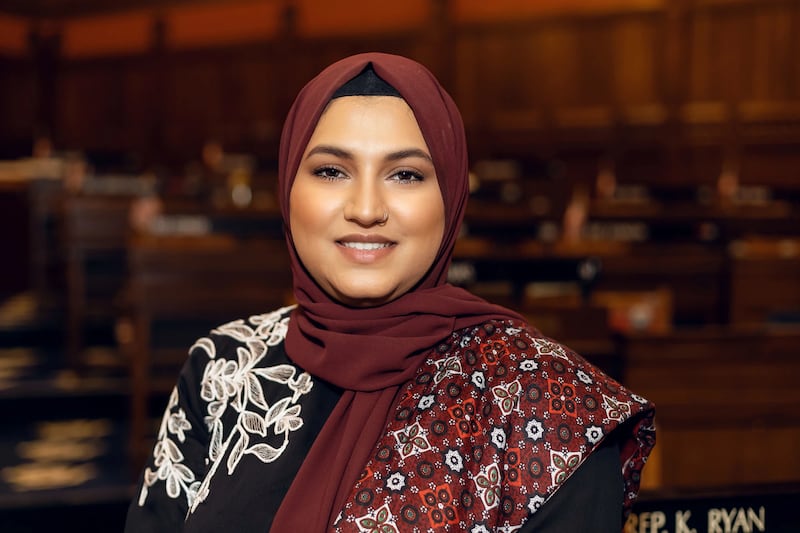 Maryam Khan was taking pictures with her family when she was approached by her attacker. Photo: Connecticut House Democrats