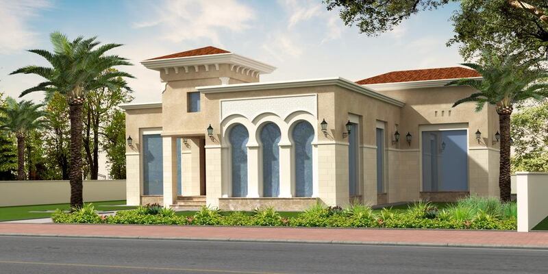 A rendering of the Nad Al Sheba villa in Dubai. Courtesy Nakheel