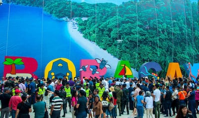 epa07120831 Tourists arrive on the island of Boracay, Philippines, 26 October 2018. The island of Boracay has reopened after it was closed to the public for six months for sanitation and development work at the tourist destination, which the country's president had called a 'cesspool'.  EPA/JO HARESH TANODRA