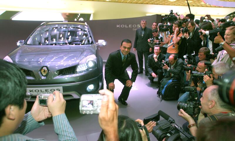 The former executive presents the Renault Koleos four-wheel drive concept car at the Paris Mondial de l'Automobile in 2006. Reuters