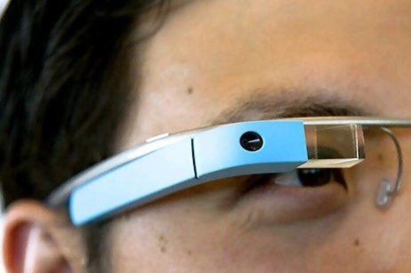 Google may start selling the Project Glass, above, which has a wireless internet connection, to the public in early 2014. David Paul Morris / Bloomberg New