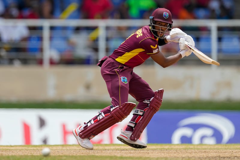 West Indies' Shai Hope scored 115 on Sunday. AP
