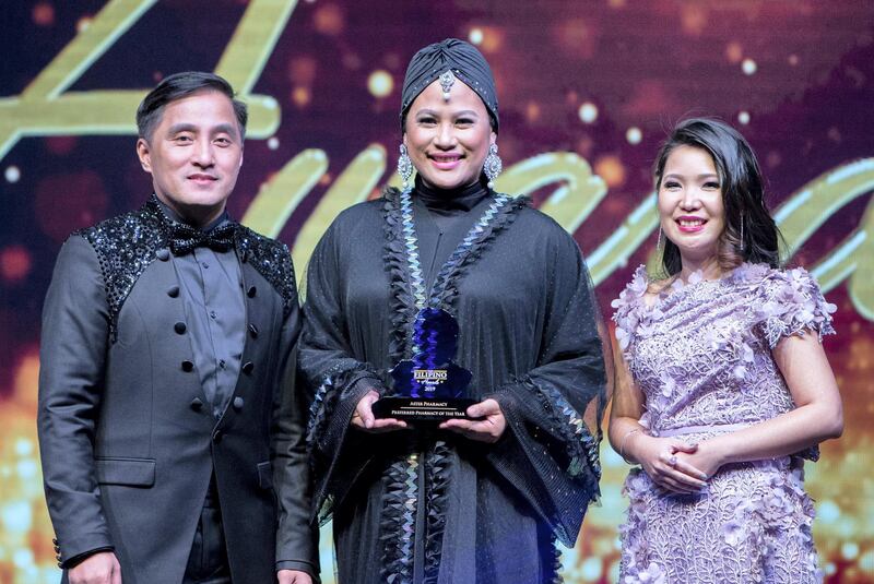 Dubai, United Arab Emirates- Aster Pharmacy, winner of Preferred Pharmacy of the Year at the Filipino Times award at Sofitel at The Palm.  Ruel Pableo for The National