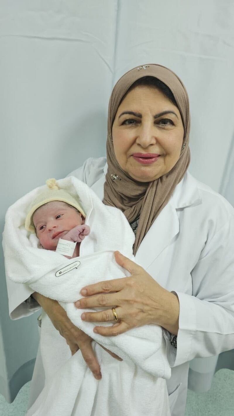 Dr Rabab Helmy with baby Mazna. Supplied