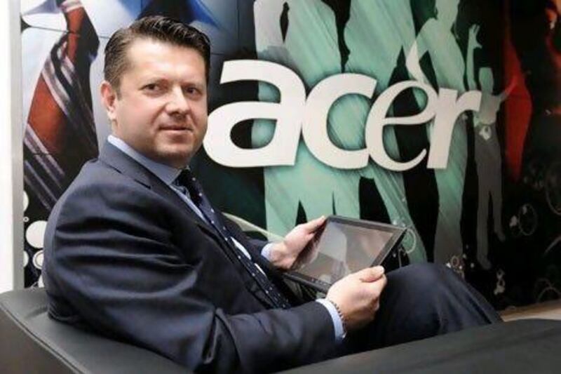 Giuseppe Mastandrea, the director for the Middle East, Turkey and Africa at Acer, says the company will roll out several models of tablets to compete with Apple's iPad.