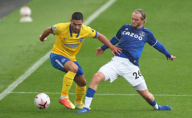 Tom Davies  - 7: The academy graduate was decisive in his play both in midfield and at right-back, giving Carlo Ancelotti a reminder of how useful he can be. Getty
