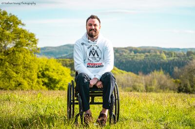 Martin Hibbert is planning to climb Kilimanjaro in specially adapted wheelchair. Photo: Martin's Mountain