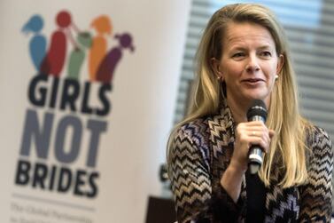 Dutch princess Mabel van ­Oranje, Chairman of Girls Not Brides Global, an international network that fights against child marriages. AFP
