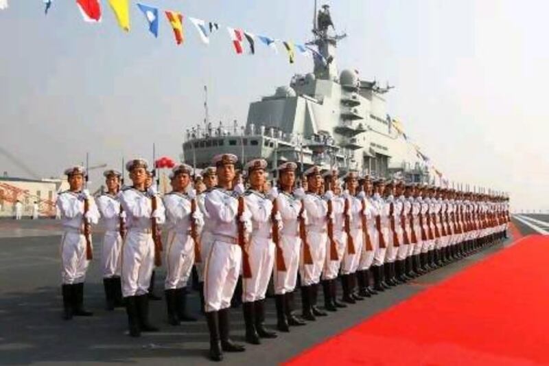 China's first aircraft carrier ‘Liaoning’ came into service last month, underscoring the country’s ambitions to eventually become a leading Asian naval power.