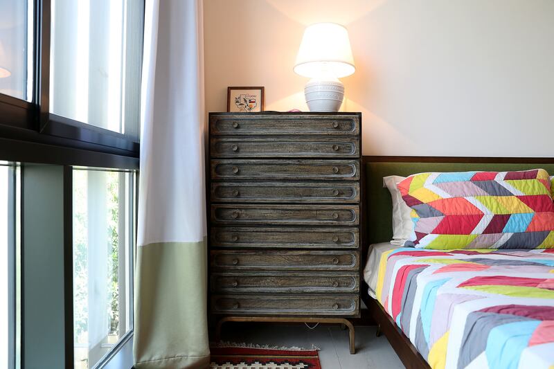 A chest of drawers in one of the guest bedrooms.