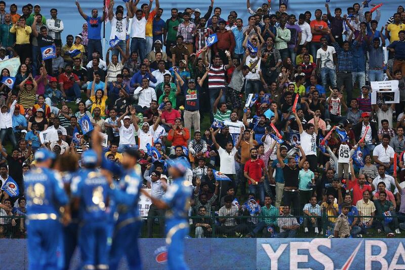 Zayed Cricket Stadium had not witnessed so electrcic an atmosphere before Wednesday evening. Pawan Singh / The National
