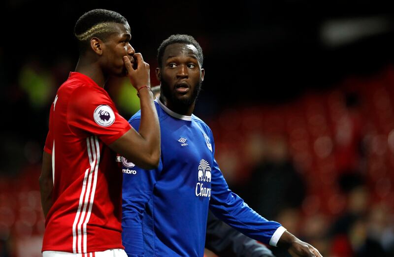 Once opponents, Romelu Lukaku, right, and Paul Pogba are set to be teammates at Manchester United. Martin Rickett / PA Wire