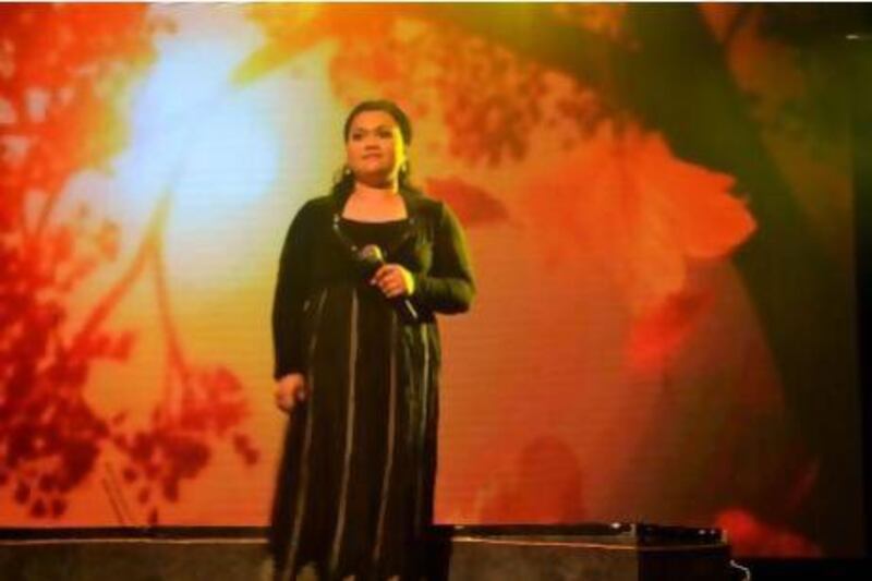 Monalisa Revel Fajardo, who is based in Qatar, dedicated her audition to her children. Courtesy Ferdinand Godinez