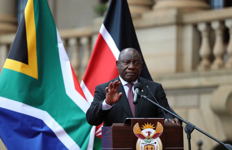 South Africa's President Cyril Ramaphosa. Reuters