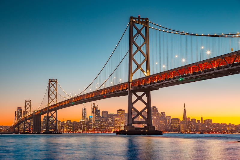 The San Francisco Bay is home to 285,000 millionaires and third on the list. Alamy