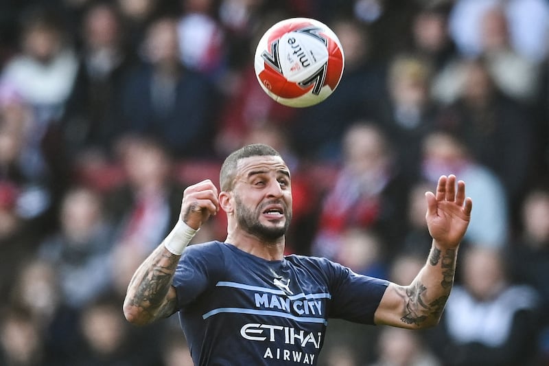 DEFENDERS: Kyle Walker 8 - A one-man flank down City's right. Few posses the Englishman's pace and powers of recovery. His distribution has improved this campaign too. AFP