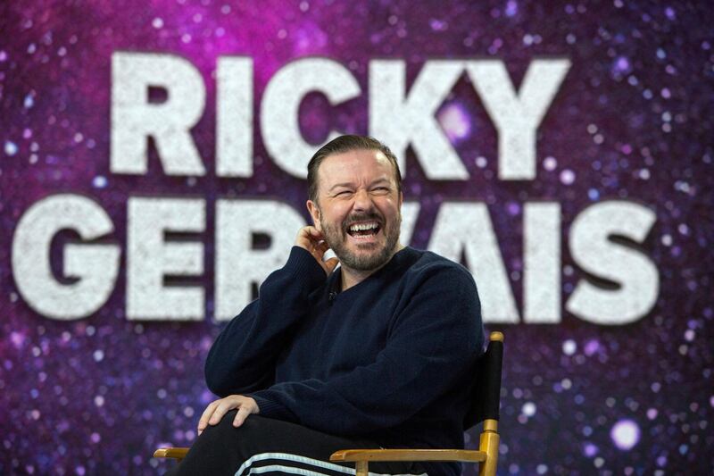 TODAY -- Pictured: Ricky Gervais on Wednesday, March 14, 2018 -- (Photo by: Nathan Congleton/NBC/NBCU Photo Bank via Getty Images)